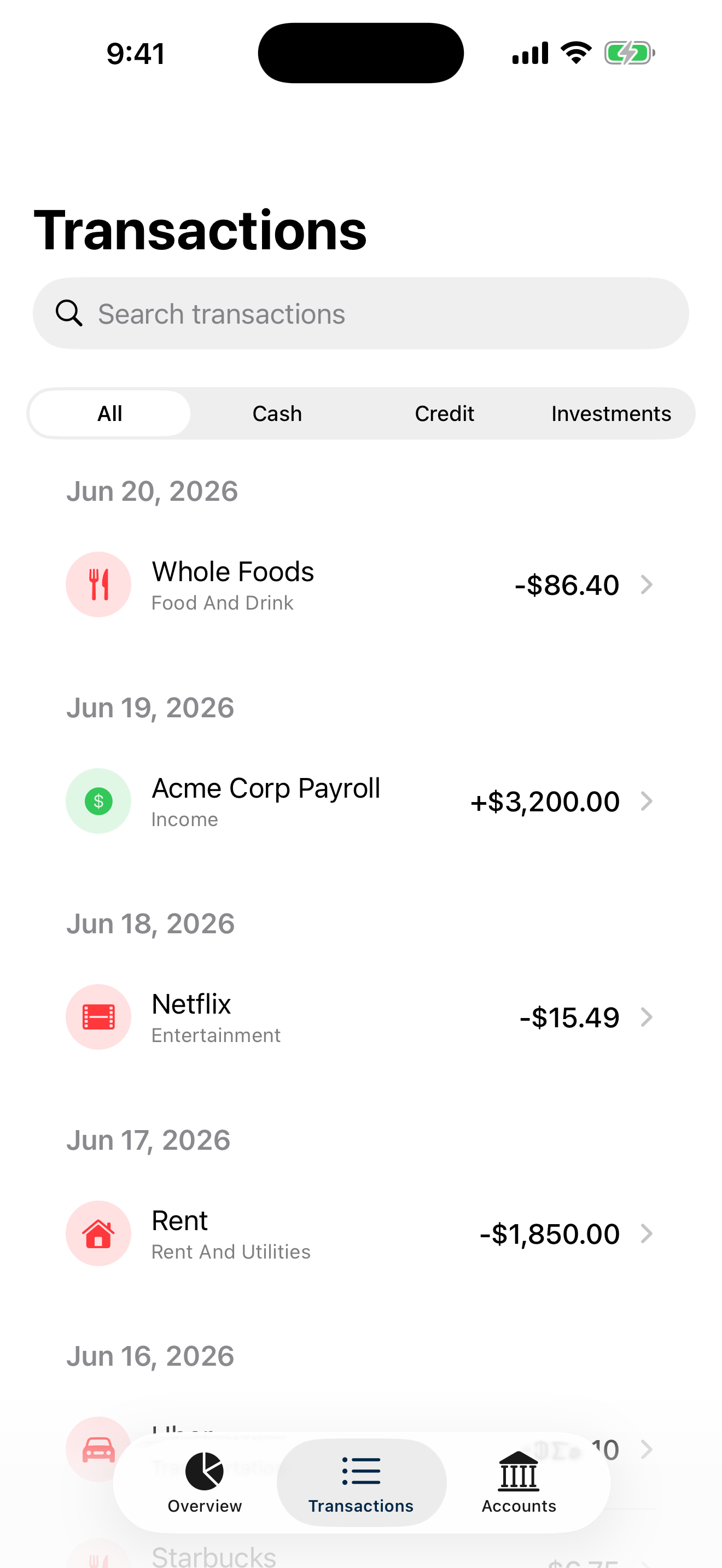 Transactions